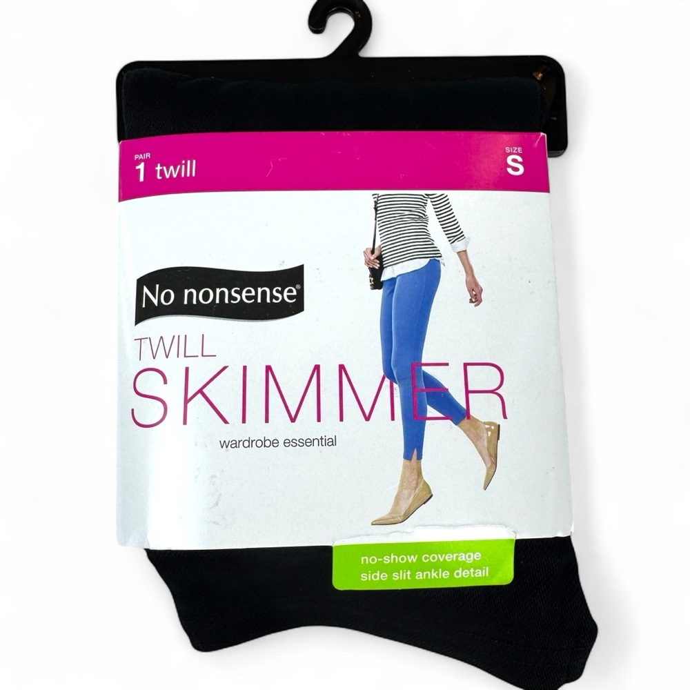 No Nonsense‎ Soft Twill Skimmer Leggings Black Womens Size S New